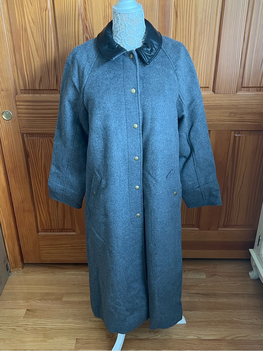 NWOT J Crew Long Barn Jacket™ in drapey wool blend - Picture 2 of 10